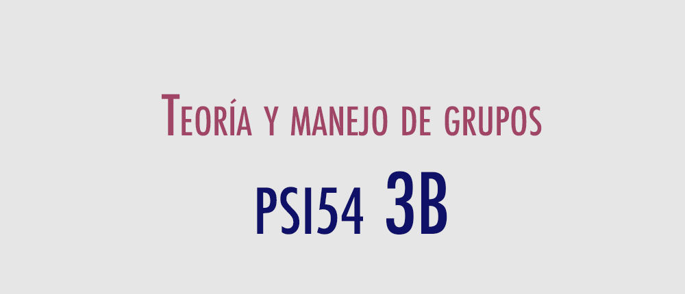 3B - Teoría y manejo de grupos